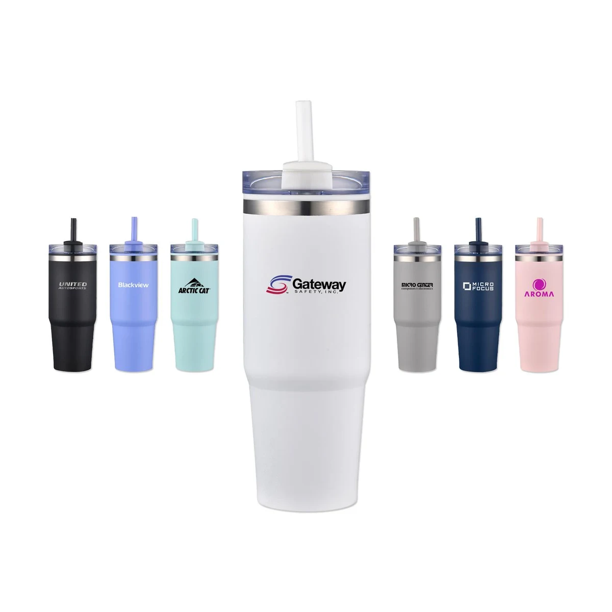 30 Oz. PP Inner Stainless Steel Outer Tumbler with Durable Coating 1