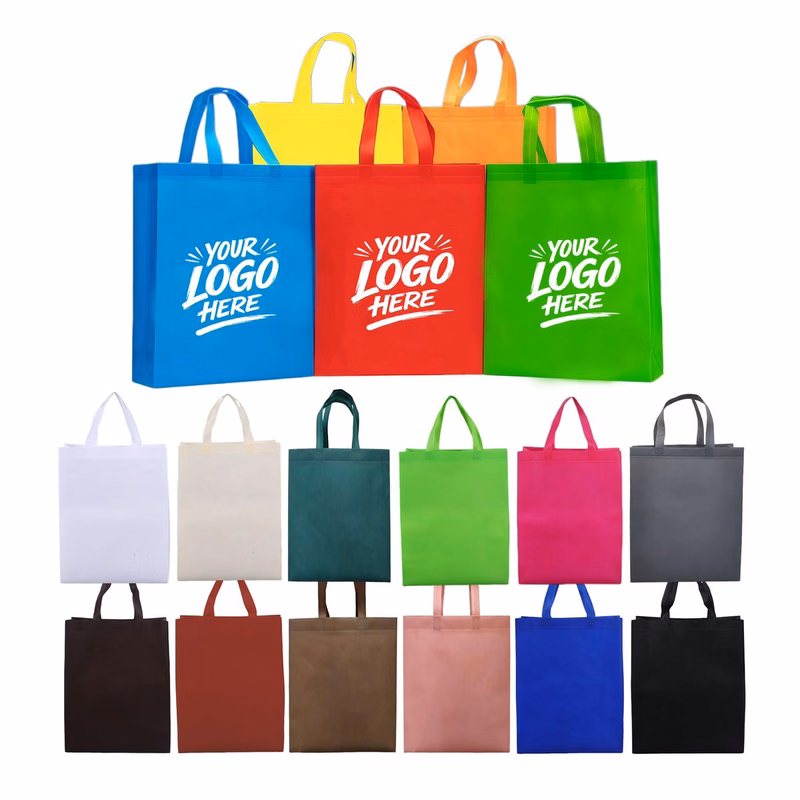 Reusable Water Resistant Shopping Tote With Strap