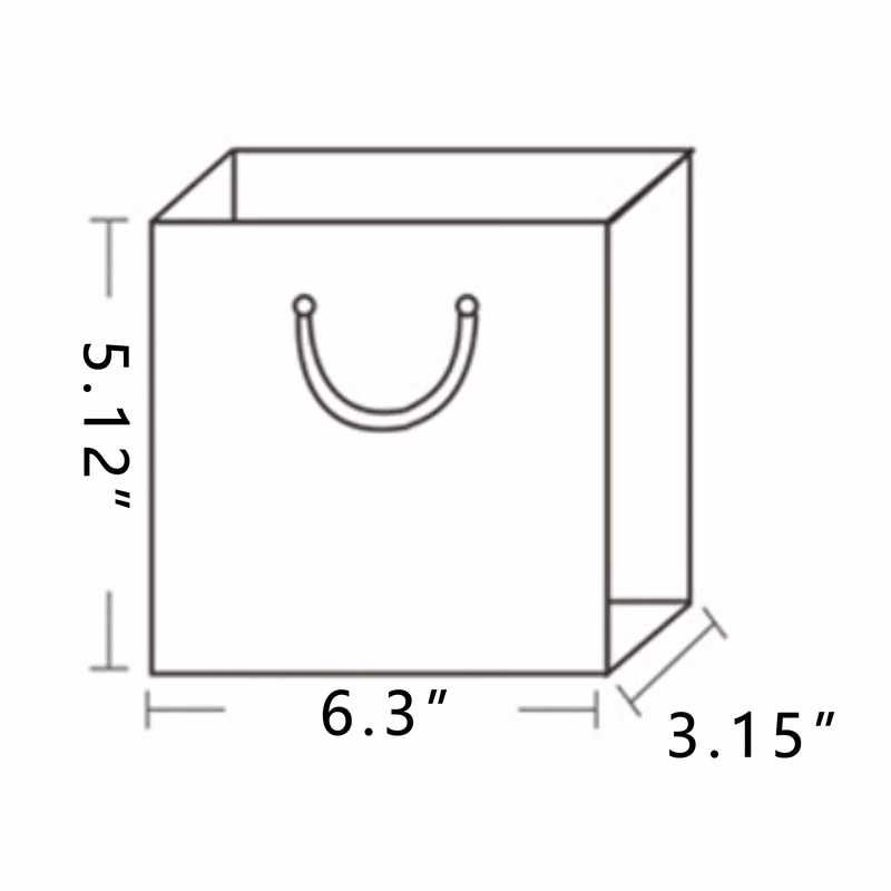 Eco-Friendly Ribbon Handle Kraft Paper Bag