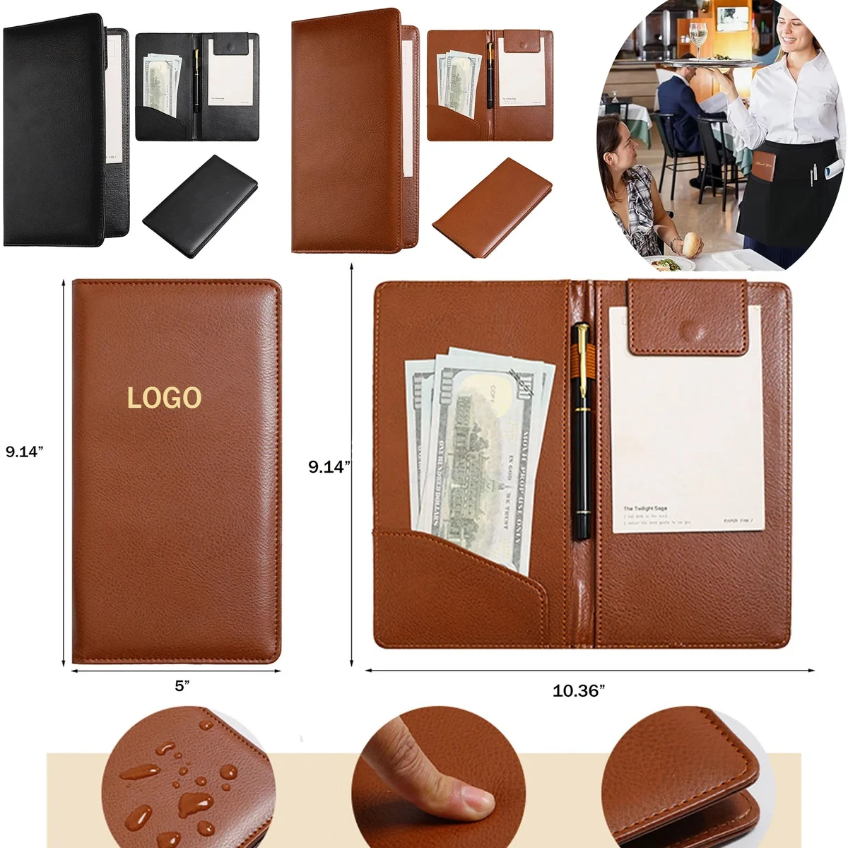 PU Leather Magnetic Check Presenter 1