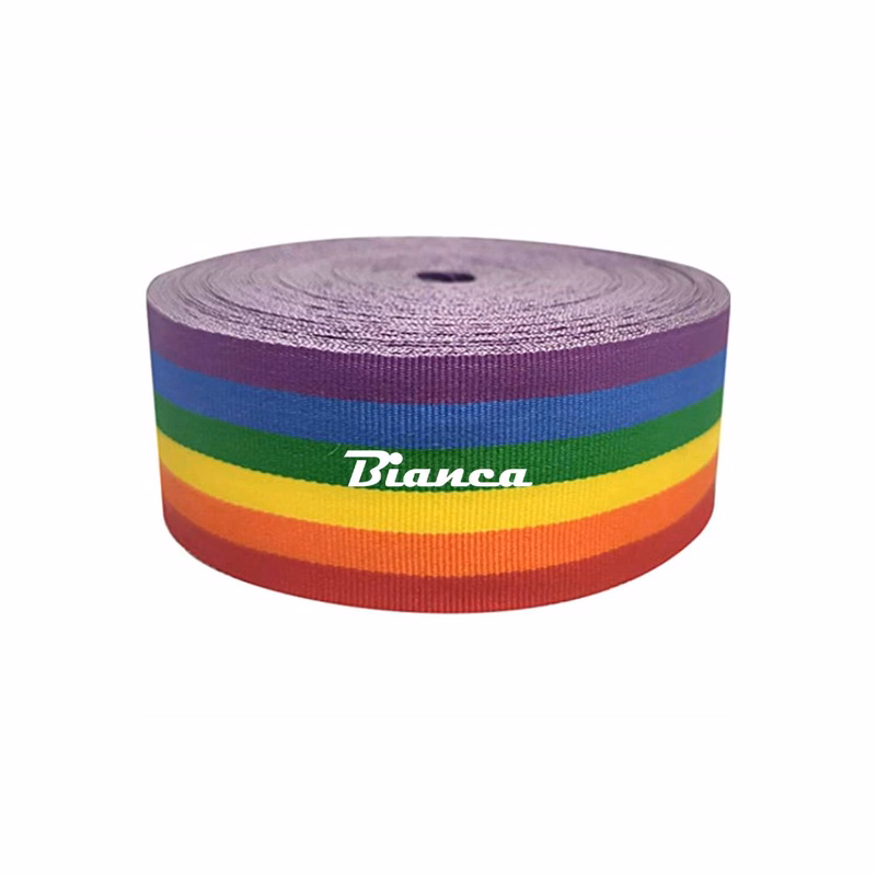 Rainbow Intercolor Polyester Webbing Strap