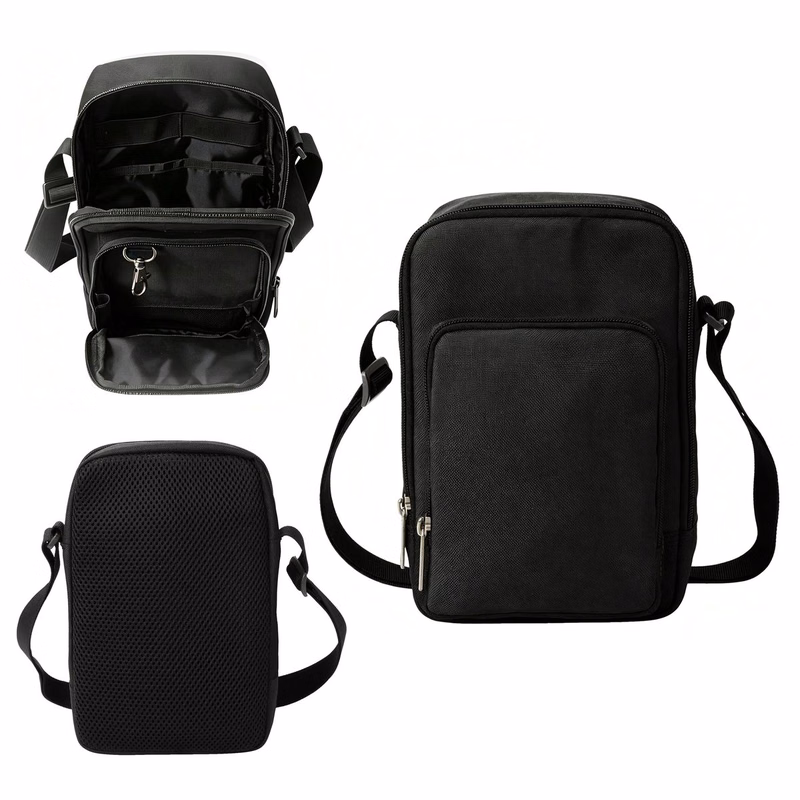 Crossbody Shoulder Zip Bag with Multiple Compartments