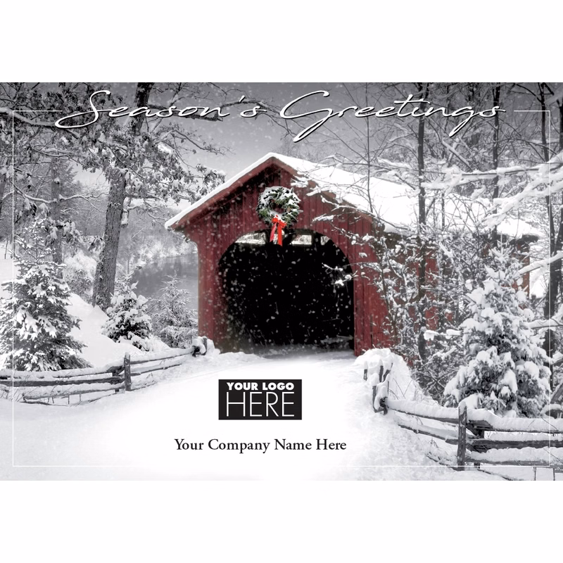 Scenic Silence Holiday Logo Cards