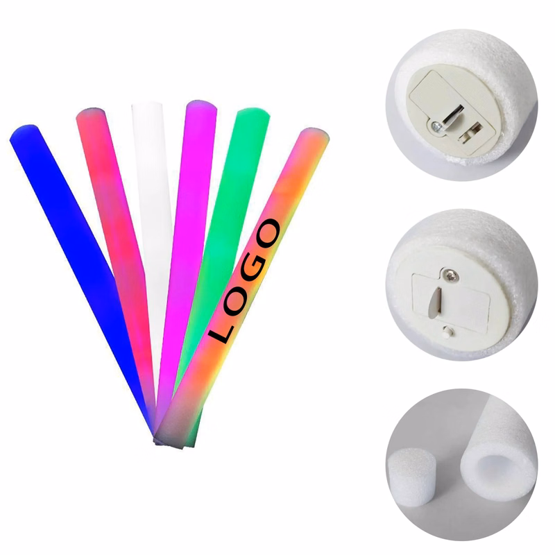 Sponge Glow Stick With Logo For Party, Holidays, Concert
