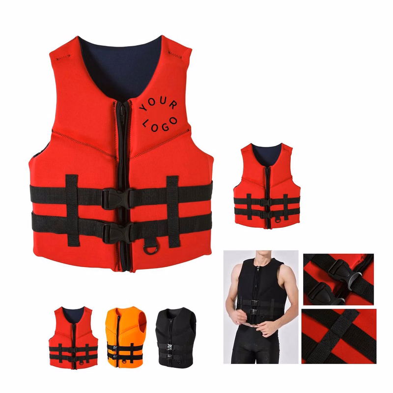 Neoprene Life Vest with Adjustable Fit for Water Sports