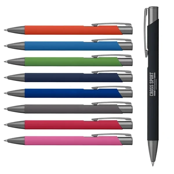 Milano Soft-Touch Laser-Engraved Metal Pen 1