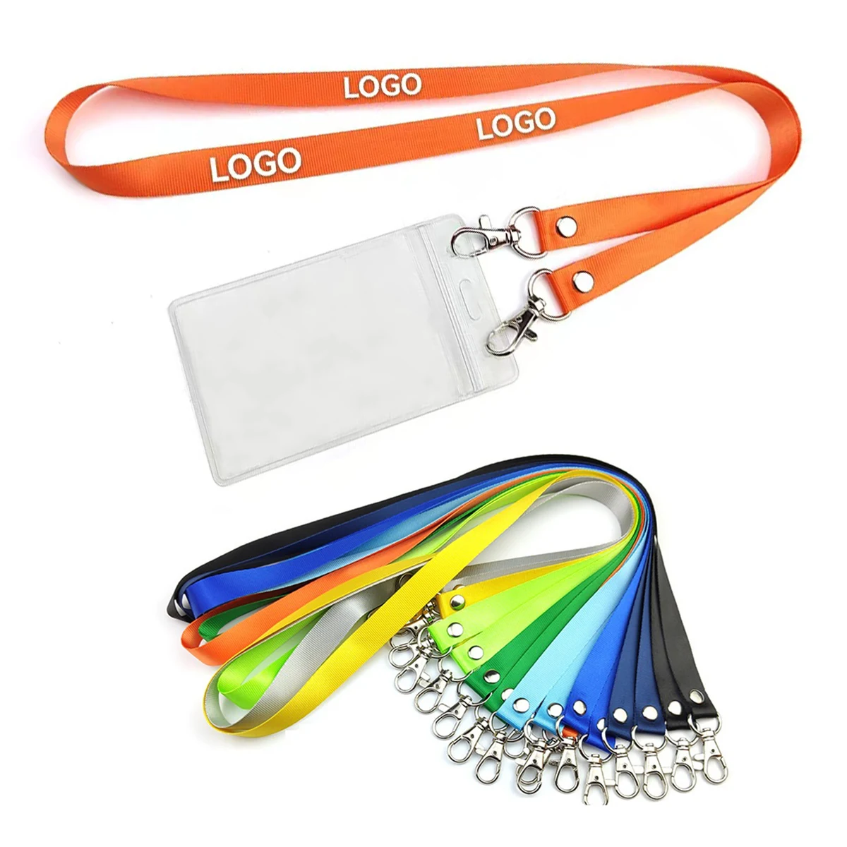 Double Buckle Badge Holder wtih Lanyard 1