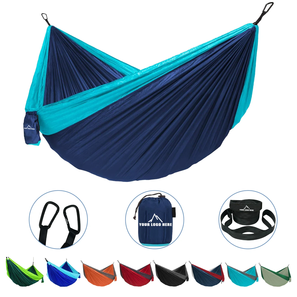 Portable Camping Hammock with Tree Straps 1