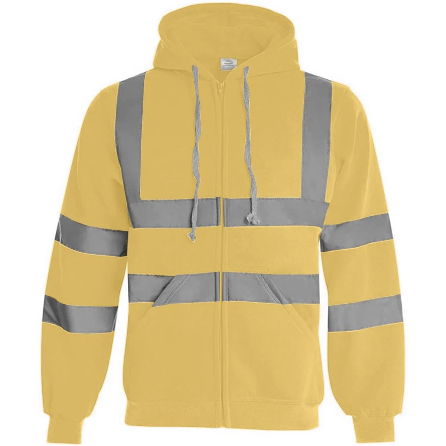 VISIPRO Reflective Safety Full-Zip Hoodie with Bands & Brace 1