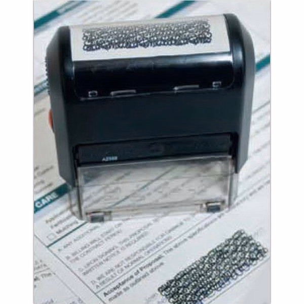 Privacy stamp - Self-Inking