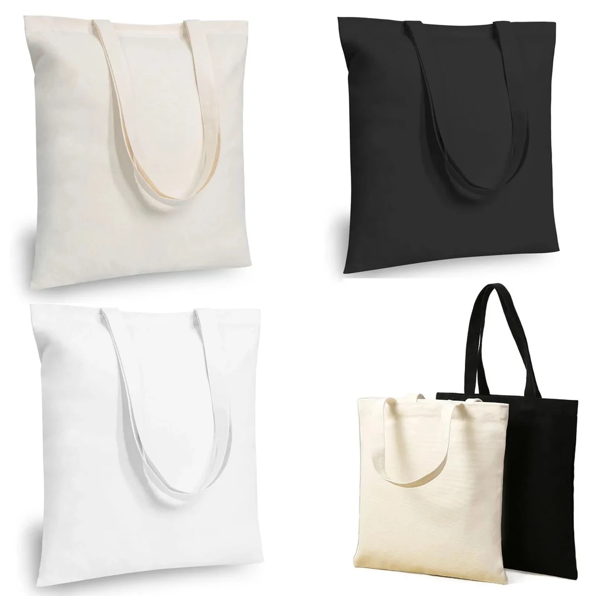 Reusable Canvas 12oz Shopping Tote Bag, custom tote bag with logo imprint 1