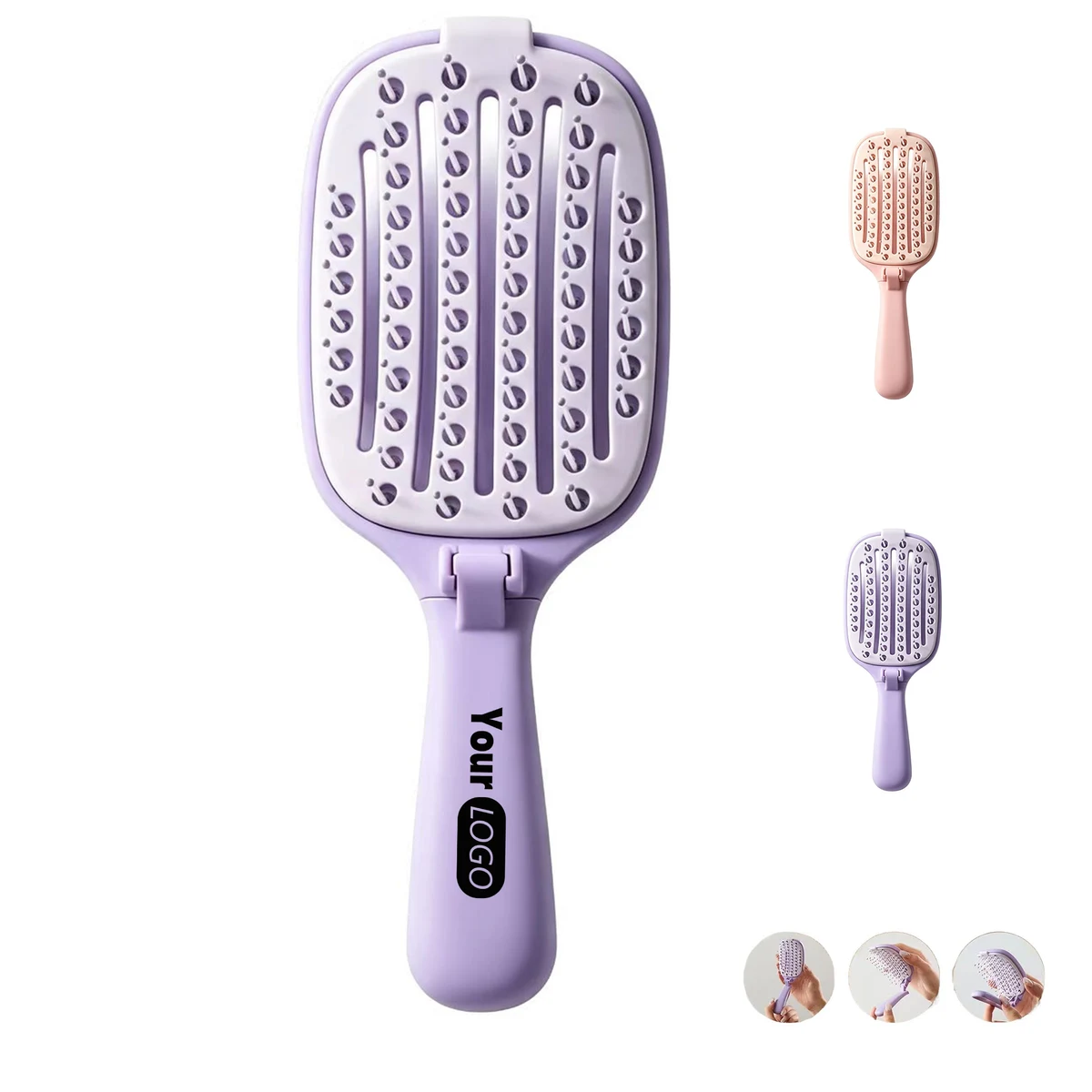 Foldable Detachable Soft Pad Hair Comb 1