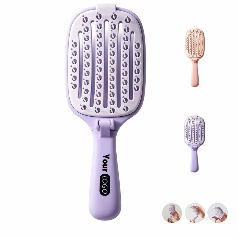 Foldable Detachable Soft Pad Hair Comb