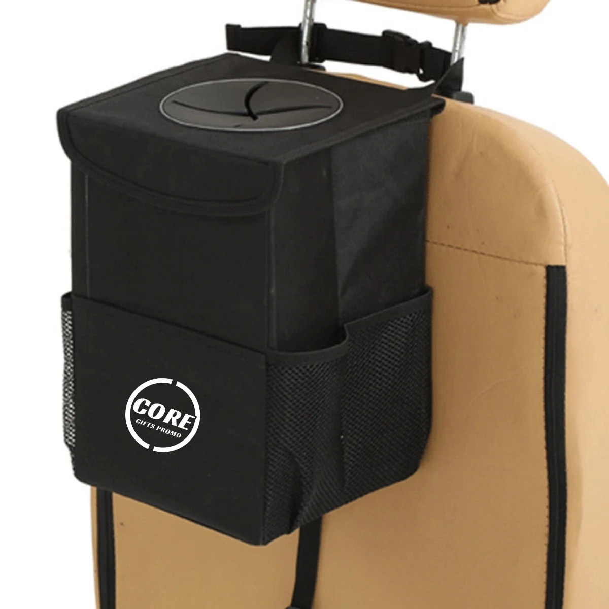 Car Trash Bag Can With Lid 1
