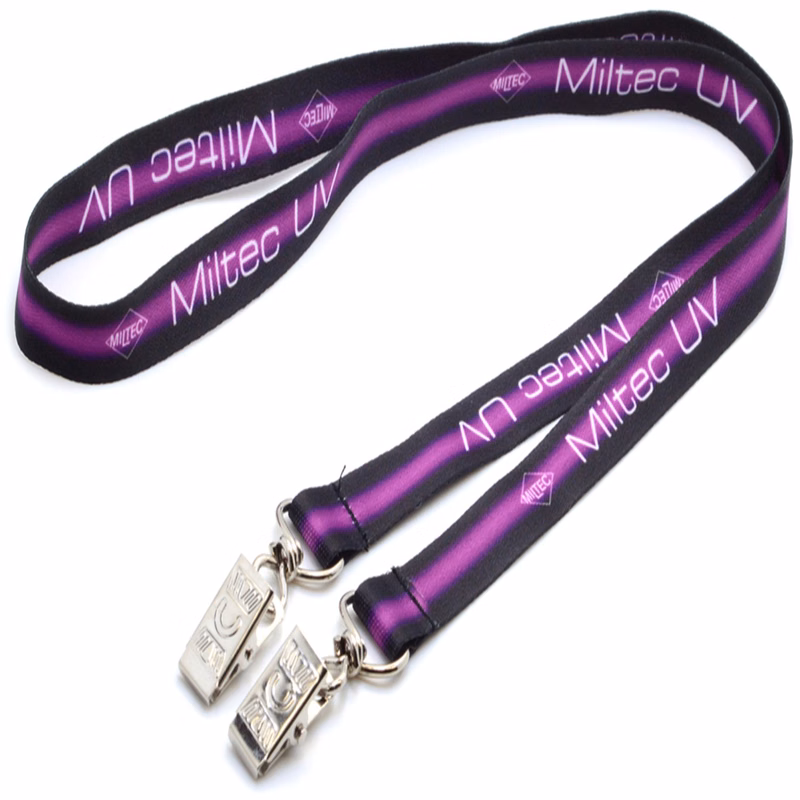 1/2" Double Ended Dye-Sublimation Lanyard
