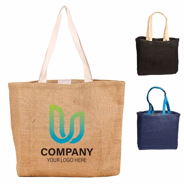 Eco Jute Tote -17.75 x 13.75 x 4