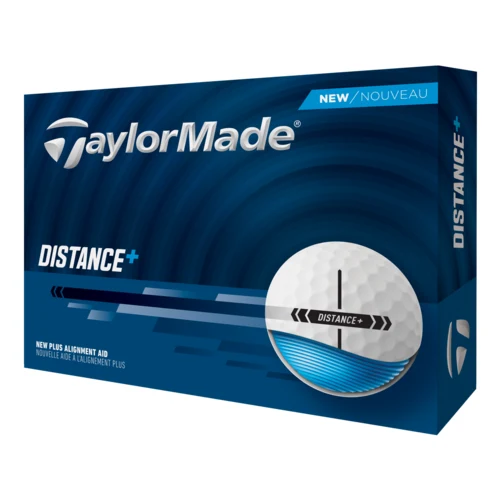 TaylorMade Distance+ Golf Balls - White 1
