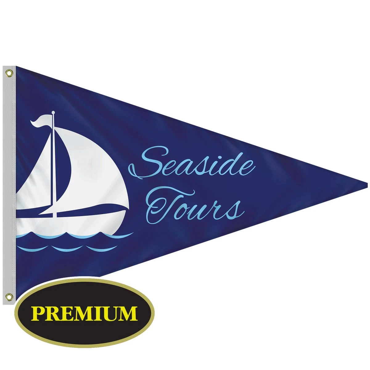 4' x 6' Single Reverse Knit Polyester Pennant 1