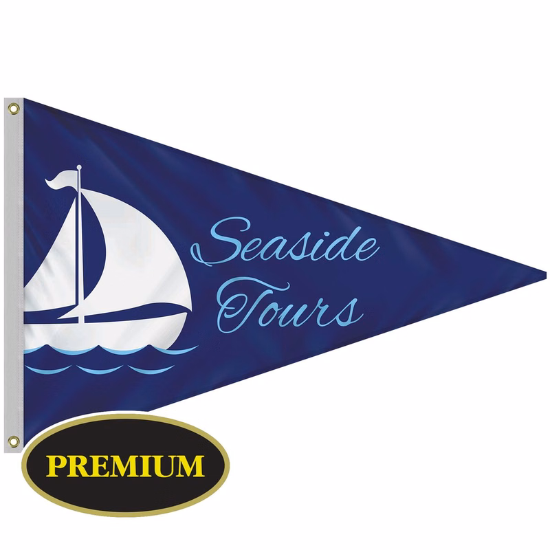 4' x 6' Single Reverse Knit Polyester Pennant