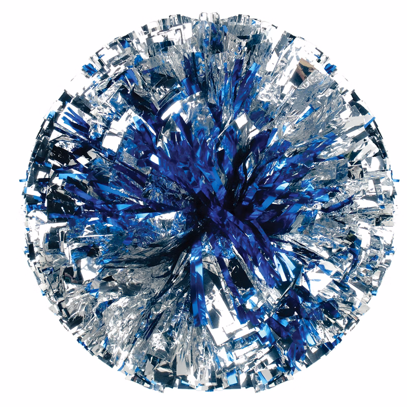 Custom Metallic Show Pom with Glitter