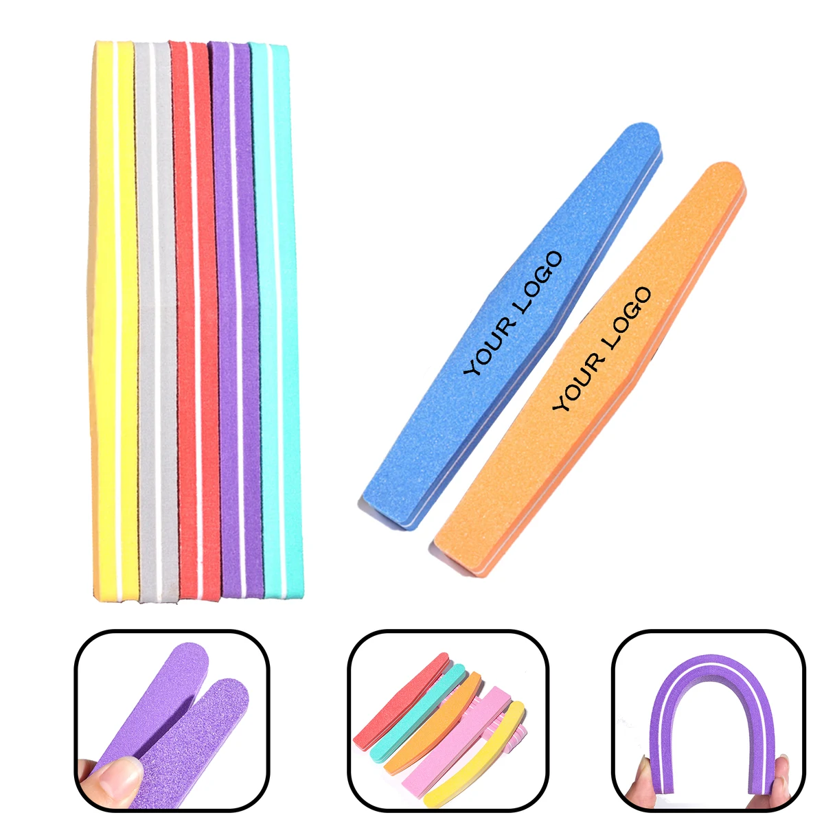 MOQ 30 PCS Custom Logo Nail File 1