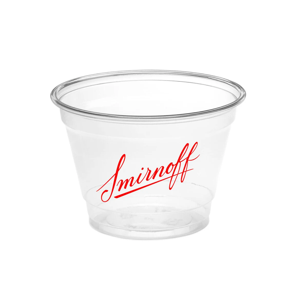 9 oz. Squat Clear Plastic Party Cup 1