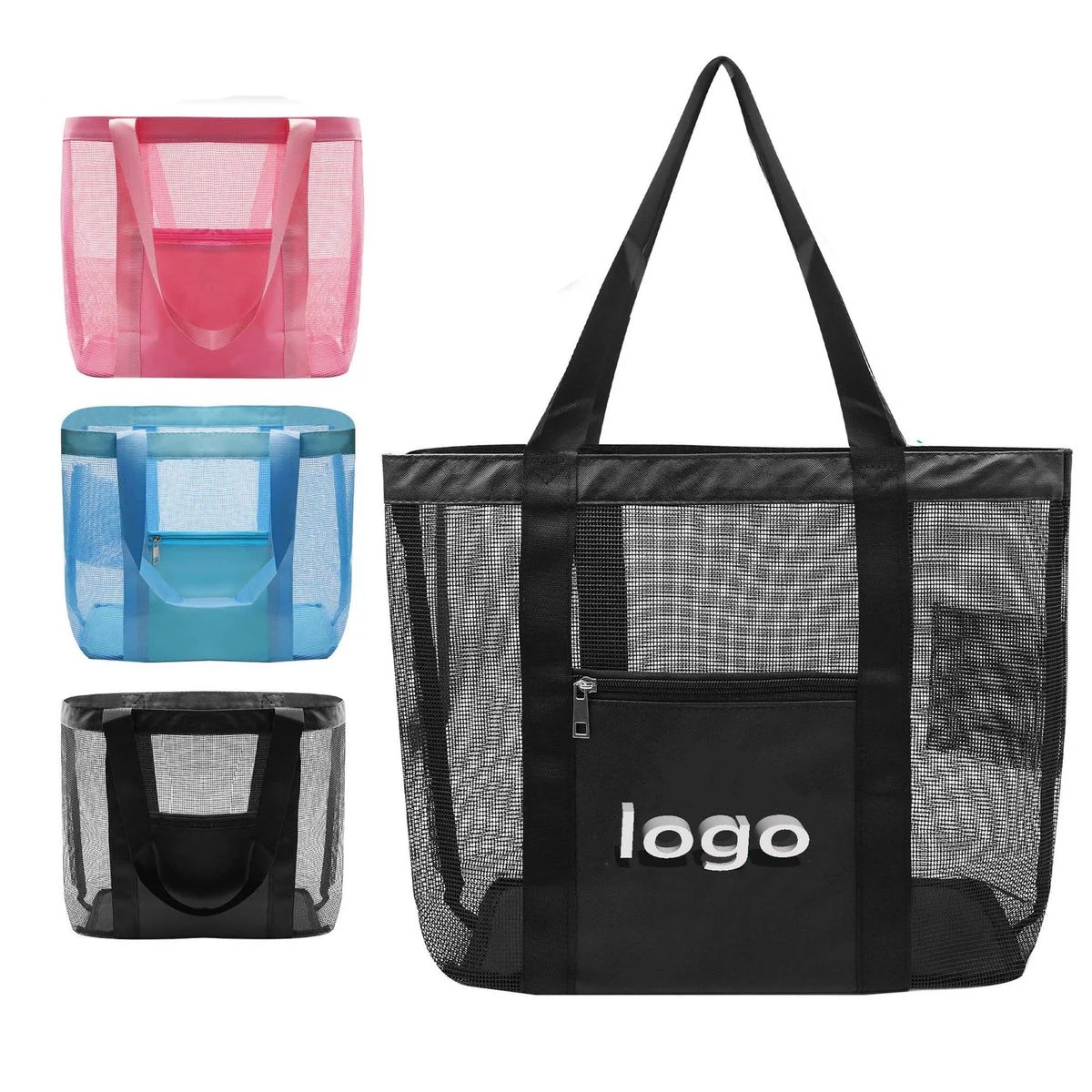 Durable Traveling Mesh Bag with Zipper 1