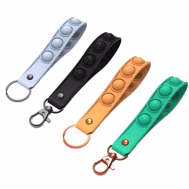 Press Bubble Wristband Keychain