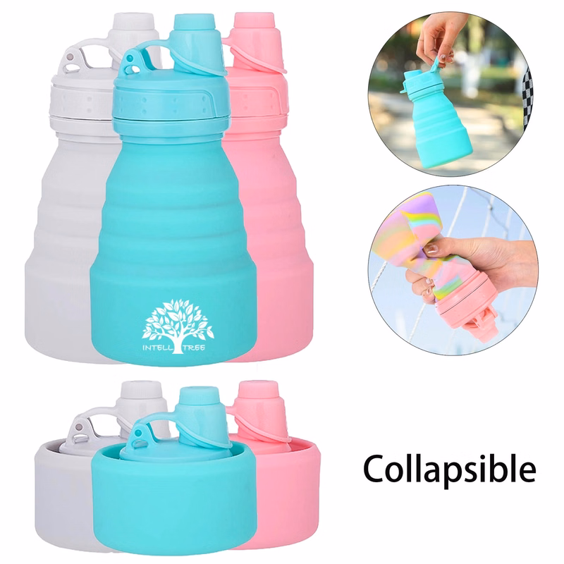 Reusable Collapsible Water Bottle Bpa Free Silicone