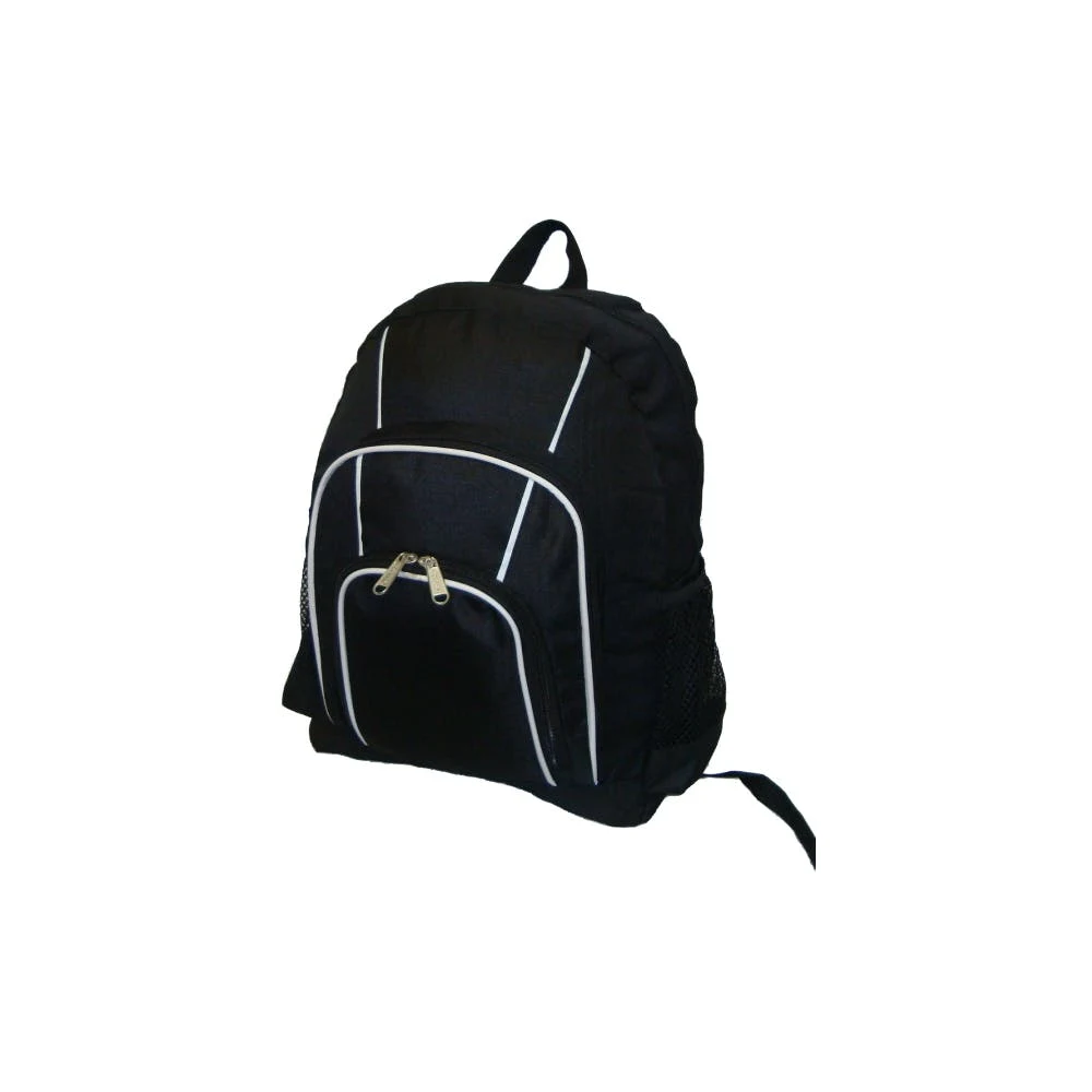 16" Classic Backpacks - Black Multi-Pocket 1