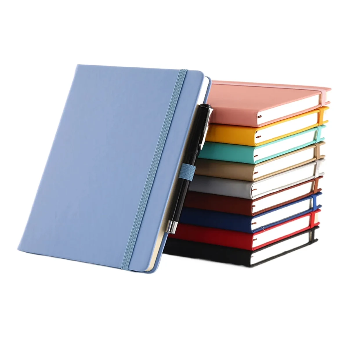 A5 Lined Journal Business Notebook With A Pen 1