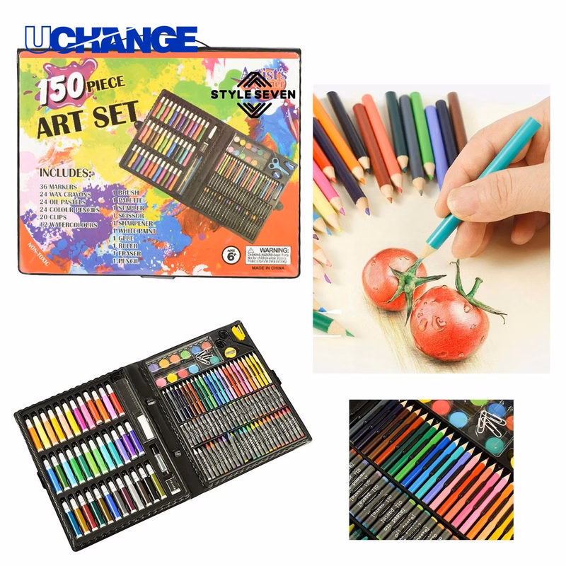 150-Piece Art Color Pen Set with Carry Case
