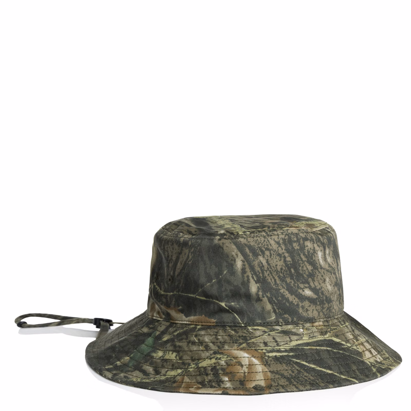 Wide Brim Camo Bucket Hat | 1172C
