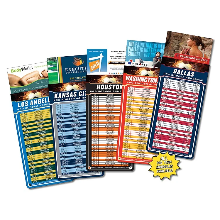Magna-Card Business Card Magnet - Soccer Schedules (3.5x9) 1