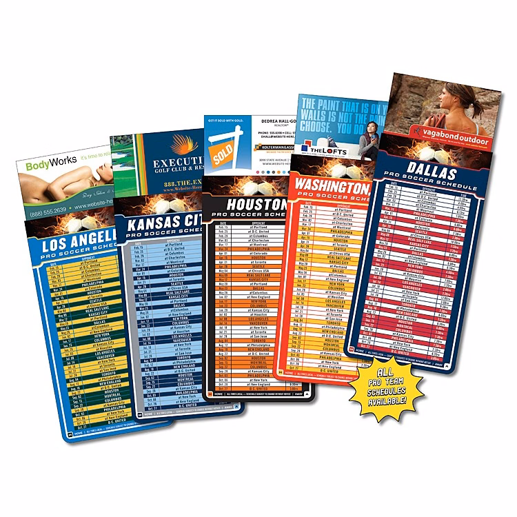 Magna-Card Business Card Magnet - Soccer Schedules (3.5x9)