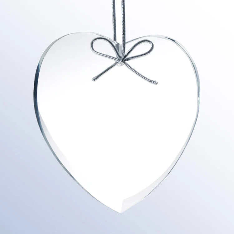 Premium Heart Ornament with Silver String 1