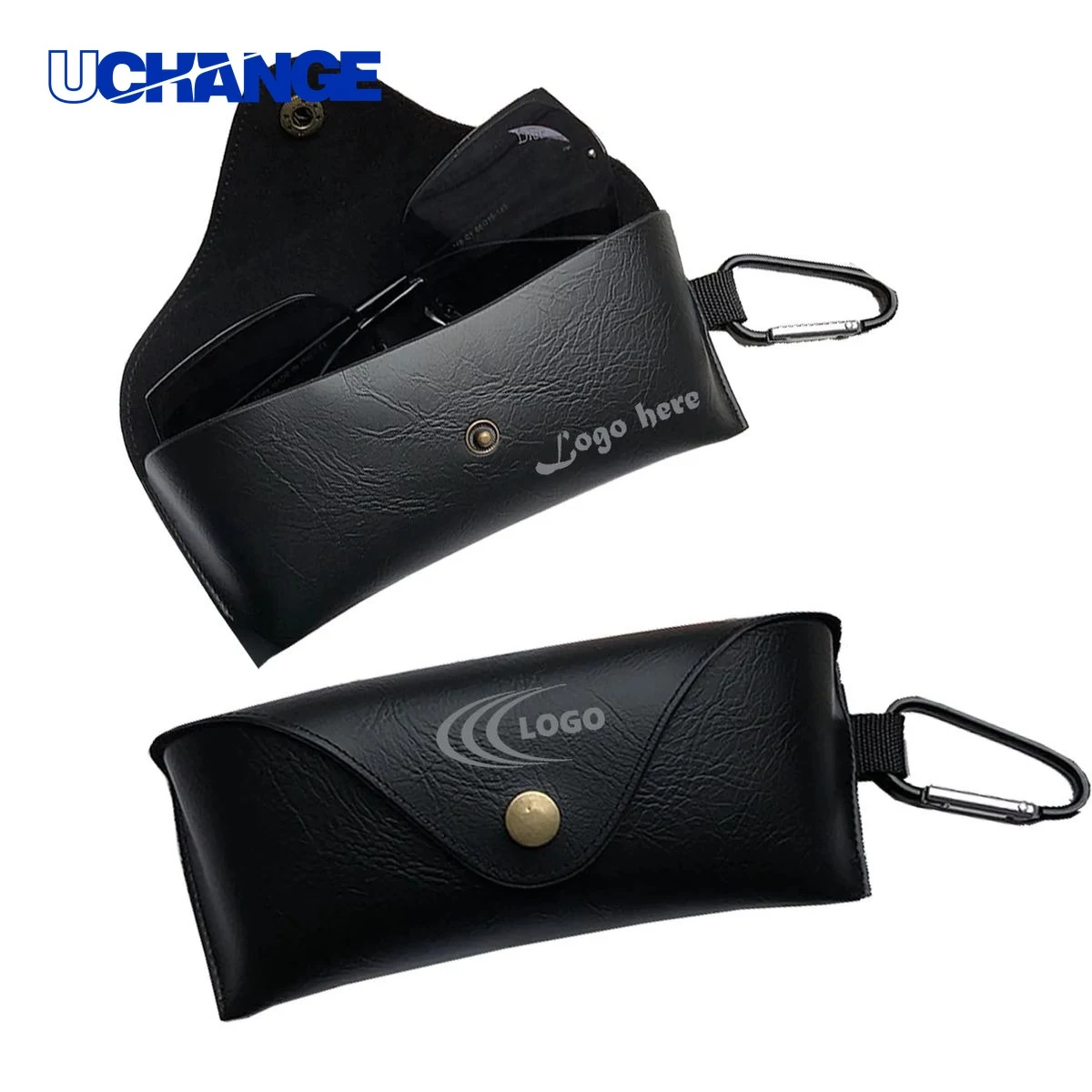 Eyewear Eyeglass Protection Case with Carabiner Clip Organizer 1