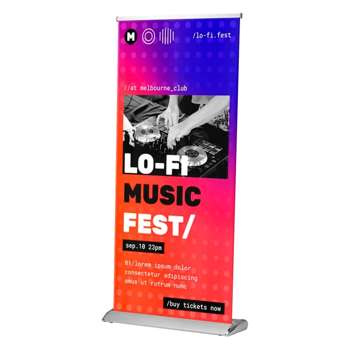 9 Mil Poly Deluxe Pull-Up Banner 1