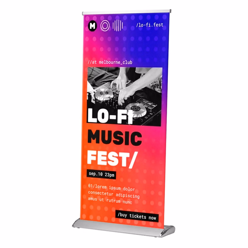9 Mil Poly Deluxe Pull-Up Banner