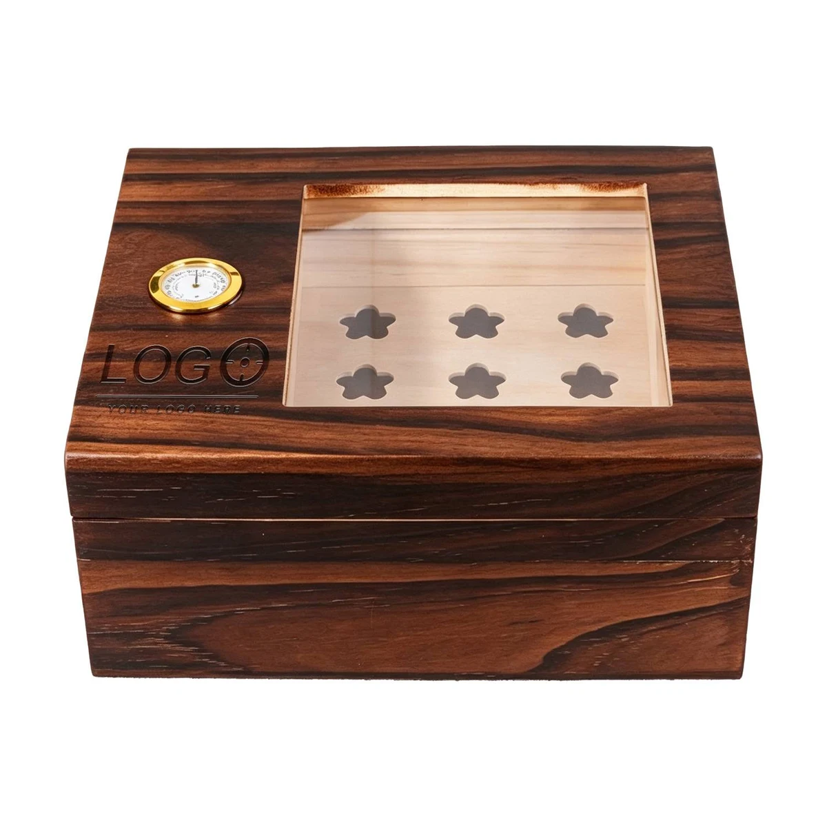 Wooden Cigar Humidor Case 1
