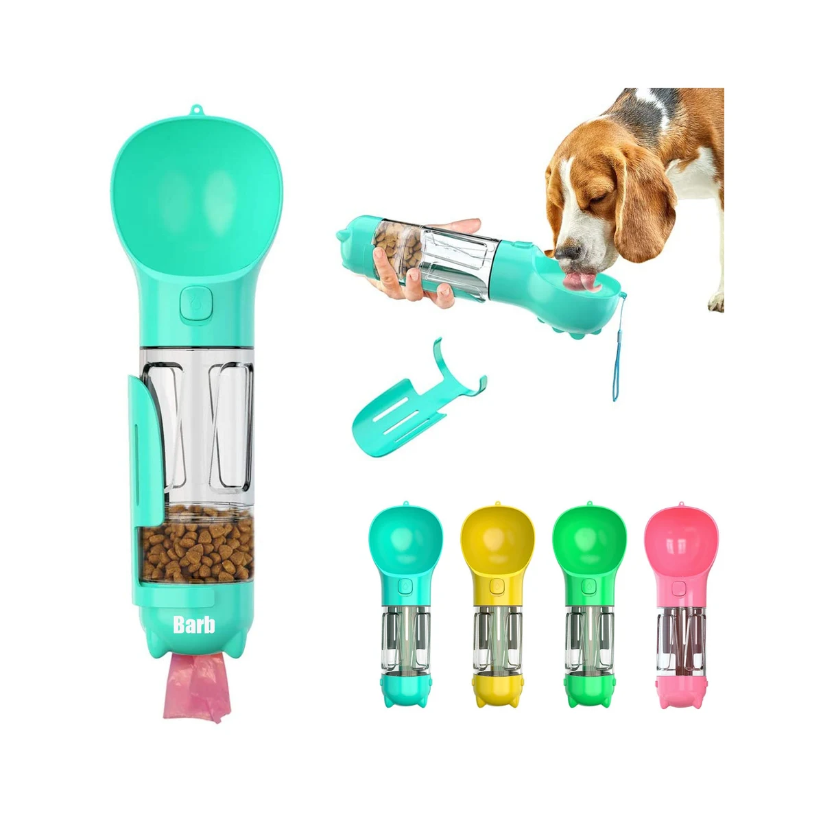 Leak Proof Portable Pet Bowl & Water Feeder with Waste Bags 1