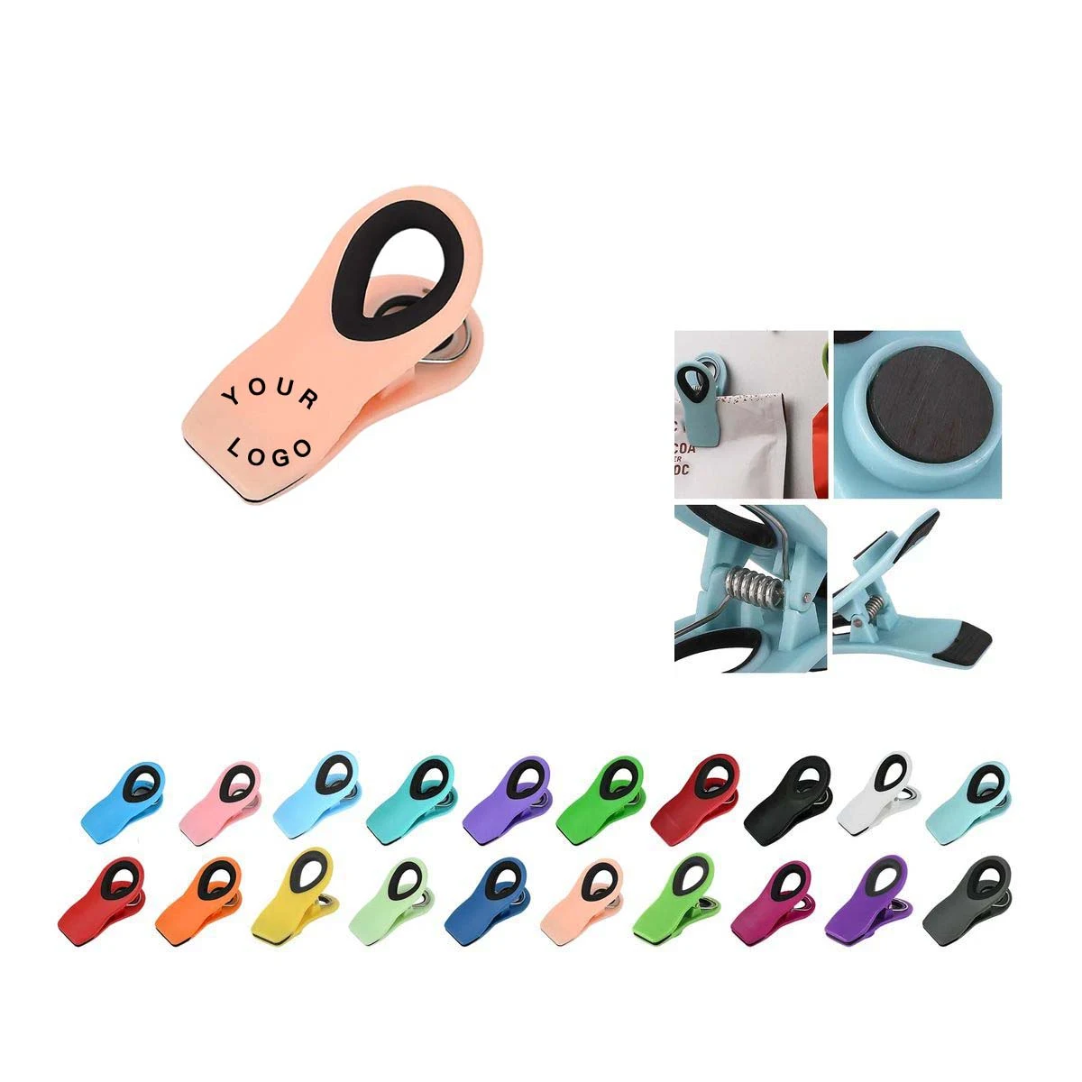 Plastic Magnetic Clips for Bags Lightweight 1