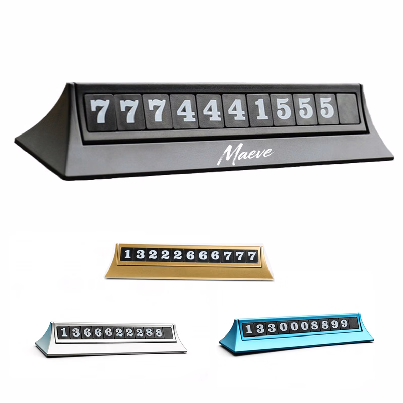 2-in-1 Car Air Freshener with Phone Number Display