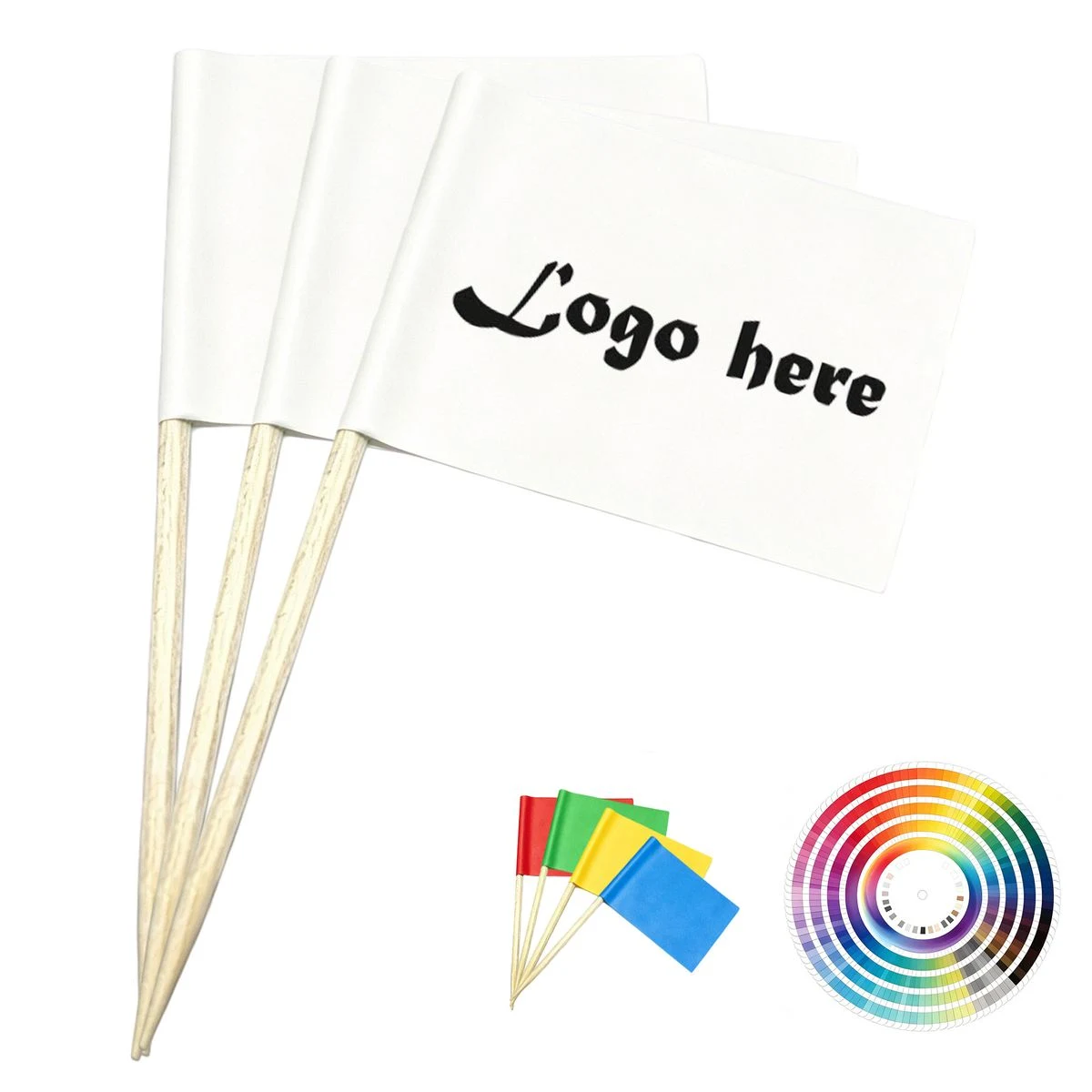 Mini Wooden Stick Table Flag 1