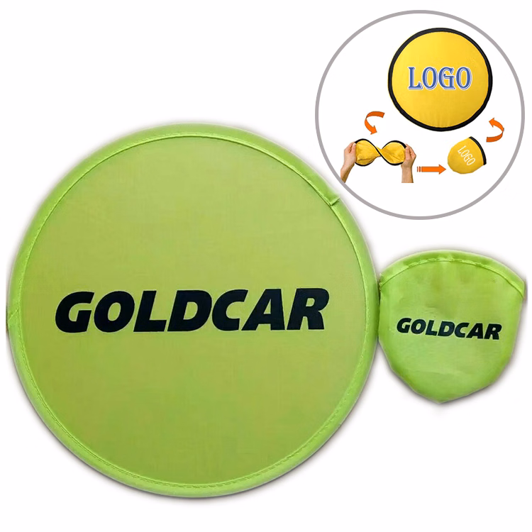 Polyester Fun Folding Flying Disc With Pouch