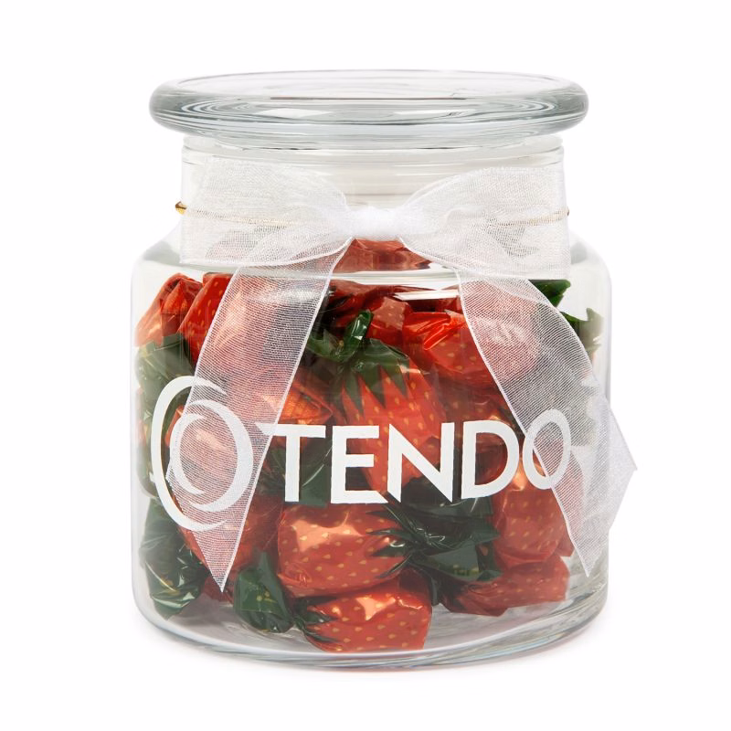22oz. Glass Jar - Stock Wrapped Candies