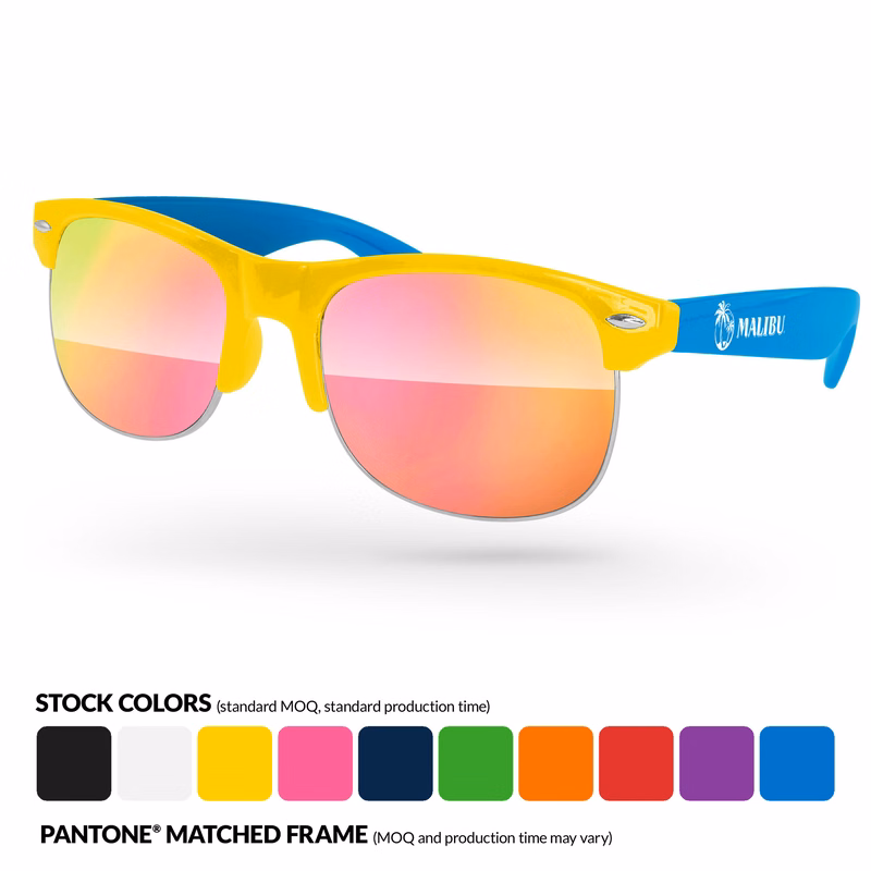 2-Tone Club Sport Mirror Sunglasses