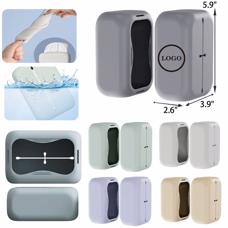 MOQ 50 PCS Soft Silicone Tissue Box