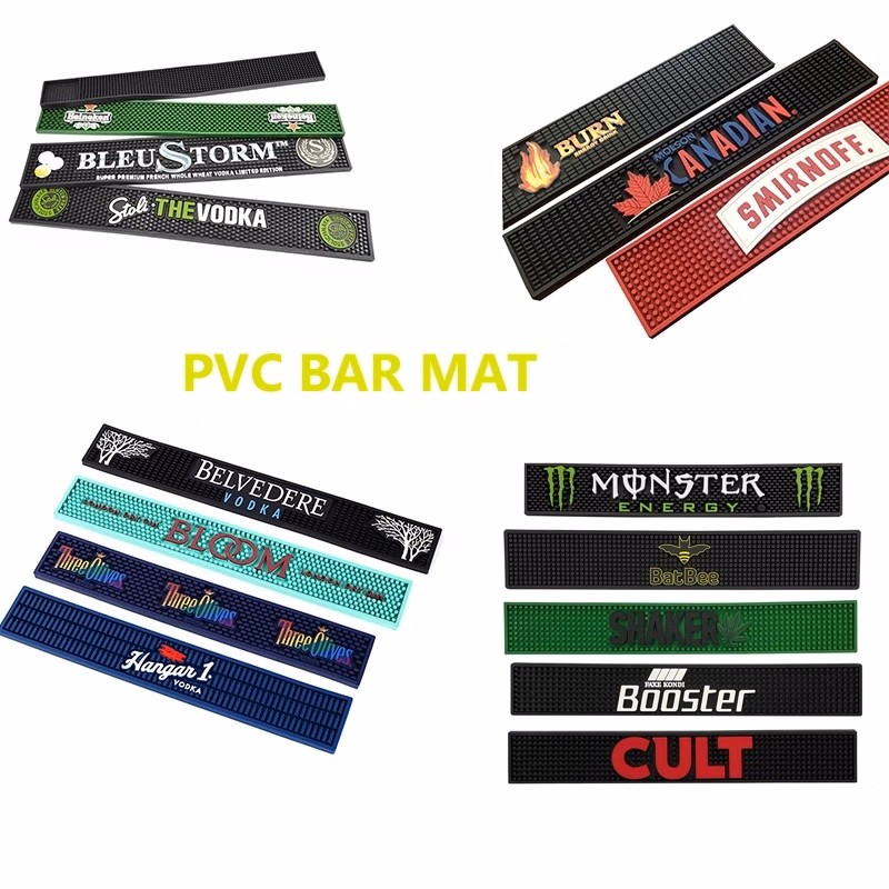 PVC Bar Mat with Custom Brand Printed