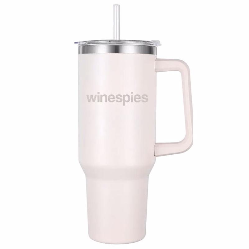 40oz. Insulated Tumbler with Handle and Straw